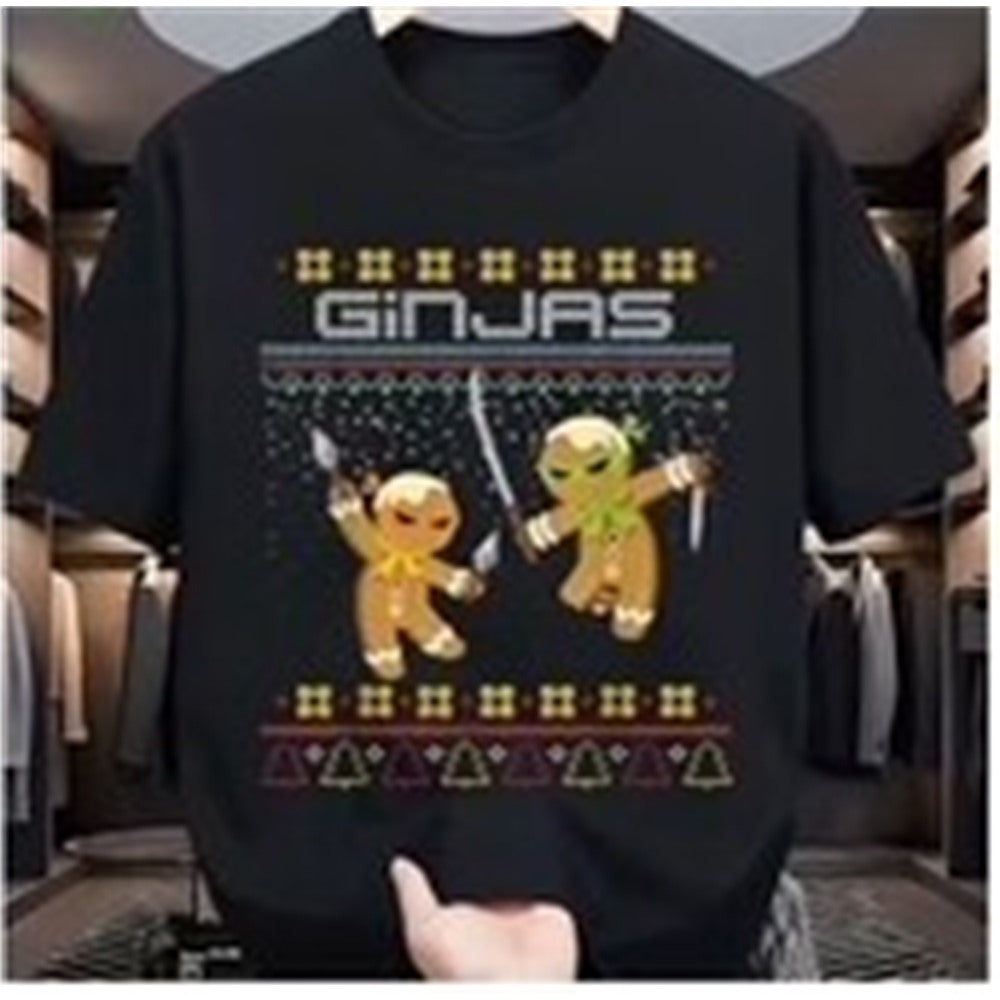 'GINJAS' Gingerbread-Ninja Ugly Christmas Sweater