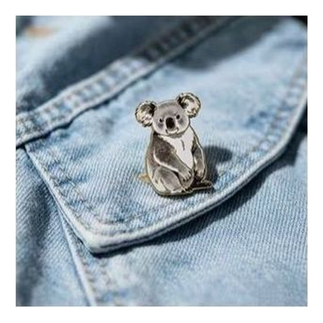 Koala Lapel Pin Kawaii Enamel Brooch Australian Souvenir Badge