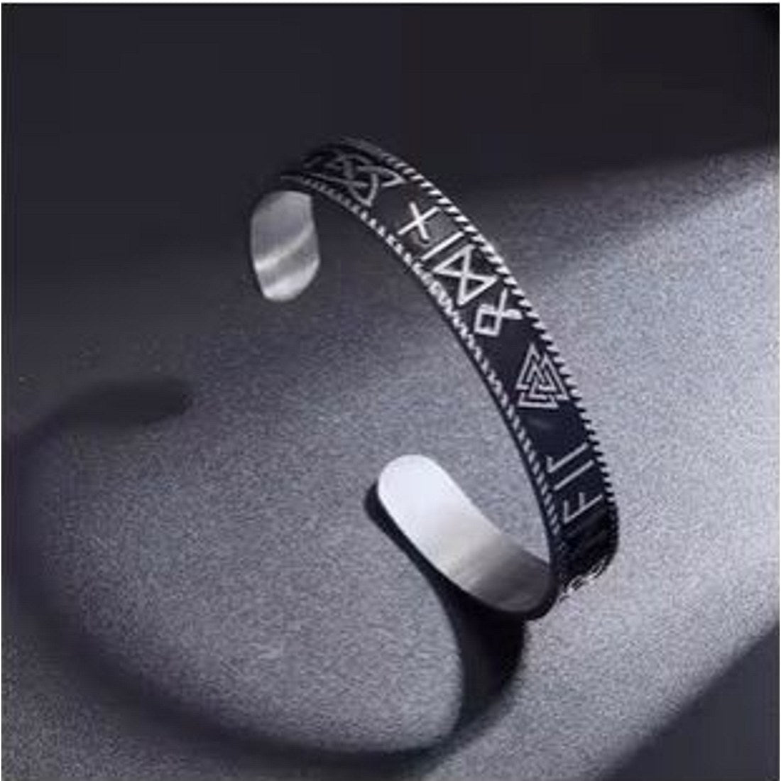 Norse Rune Cuff Bracelet