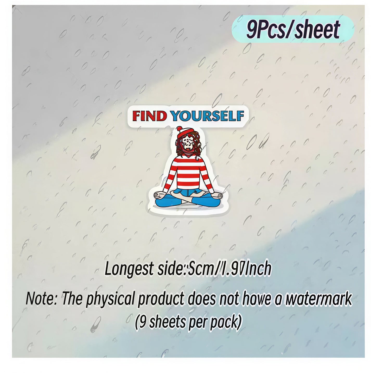 "Find Yourself" Sticker Sheets (9pc)