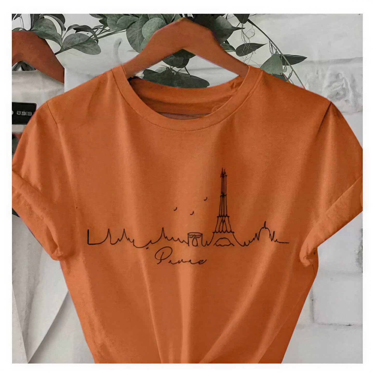 Paris France Skyline Tee