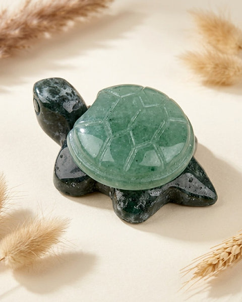 Green Aventurine Turtle Carving