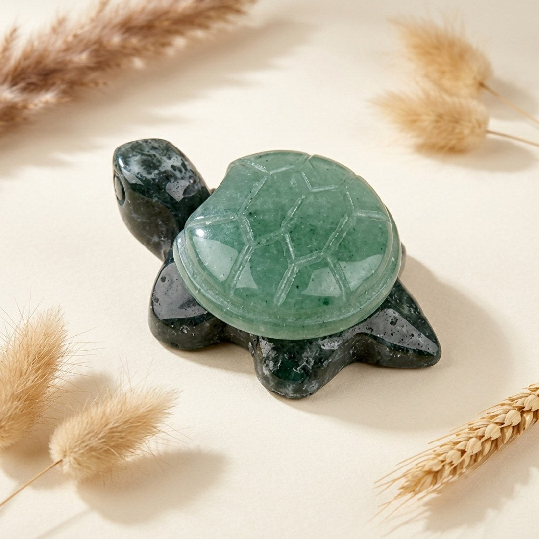 Green Aventurine Turtle Carving