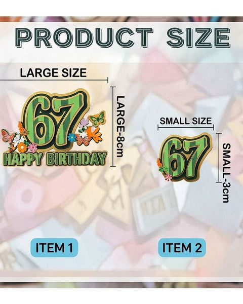 13pc Birthday Party Cake Decoration Set Toppers Picks Colourful Kit