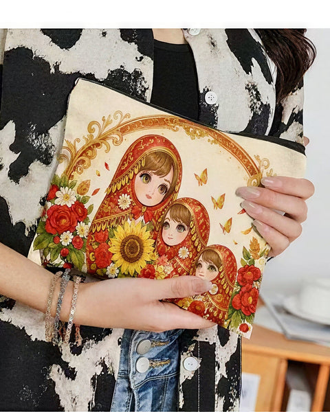 Russian Nesting Doll Makeup Bag