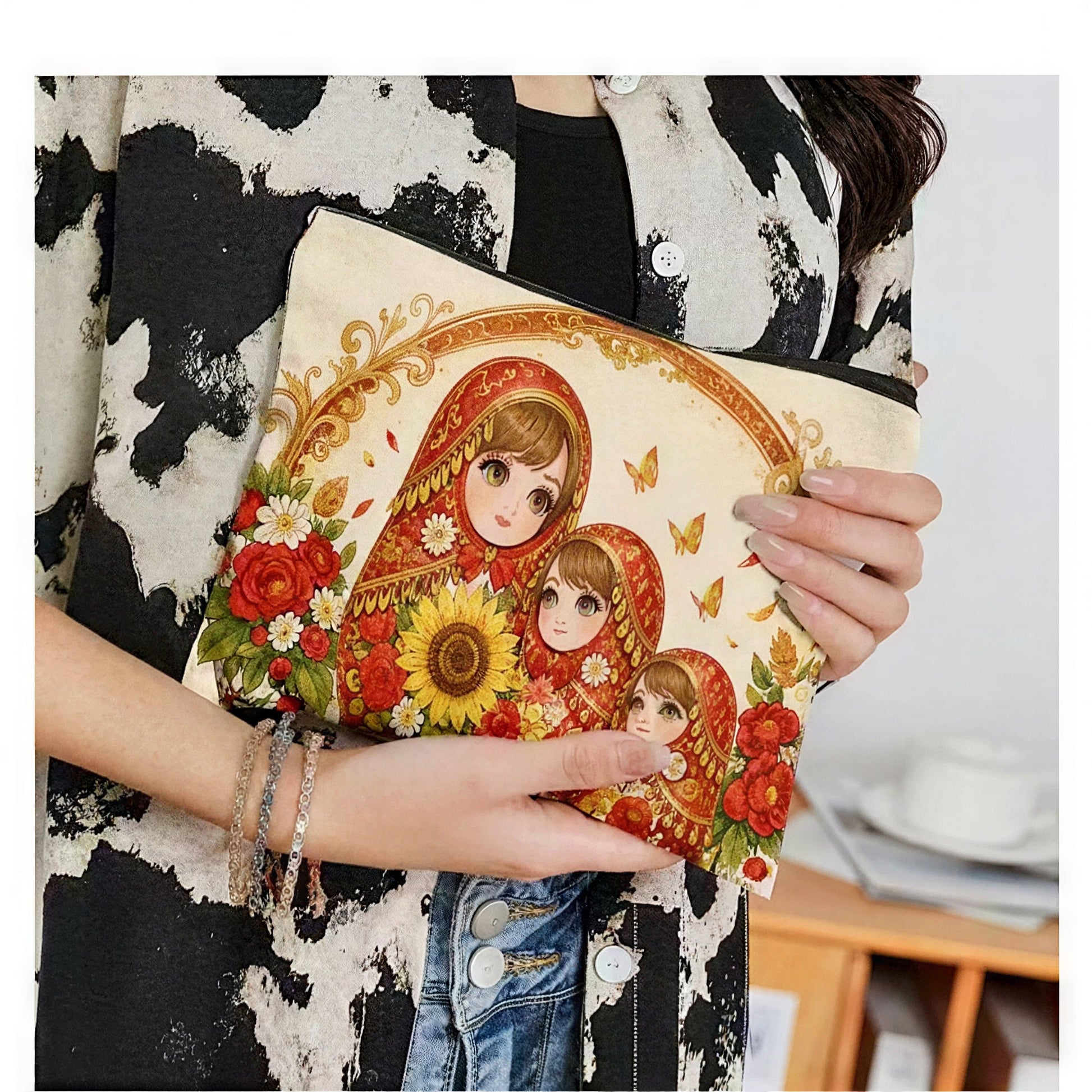 Russian Nesting Doll Makeup Bag