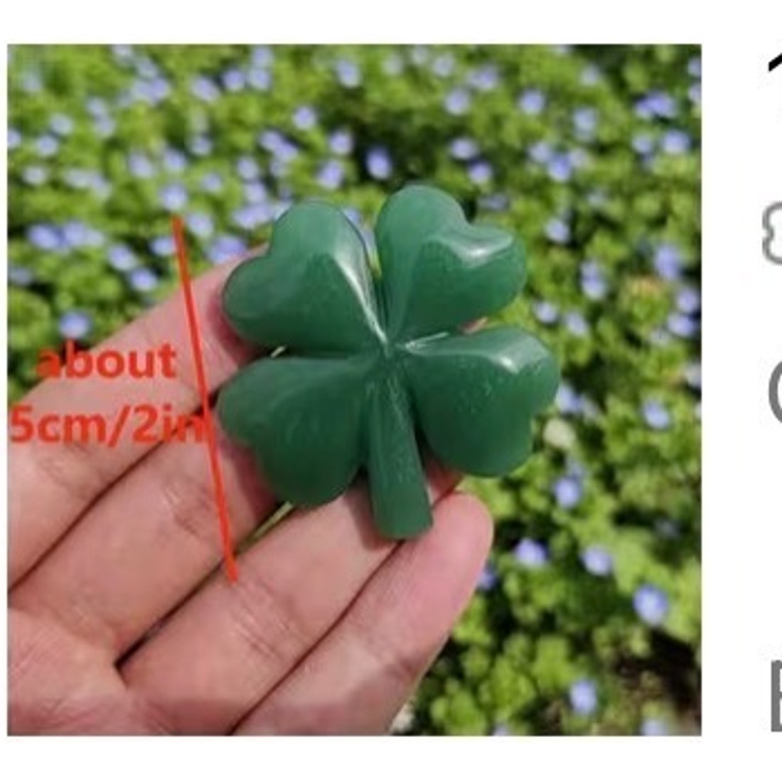 Green Aventurine Four Leaf Clover 5cm