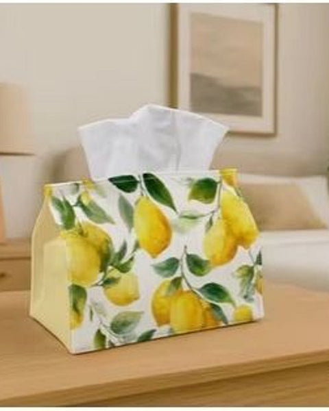 Watercolour Lemon Tissue Box Cover