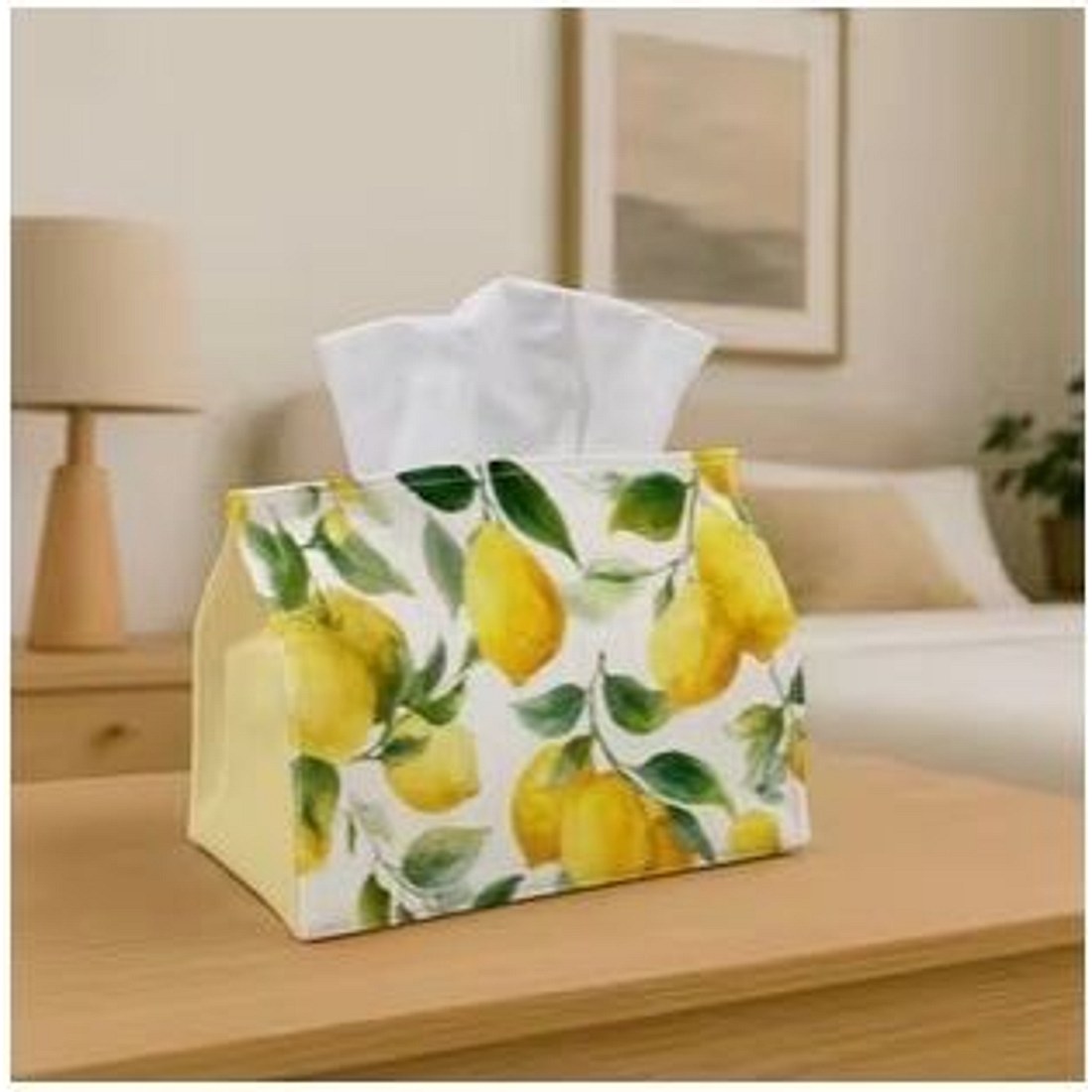 Watercolour Lemon Tissue Box Cover