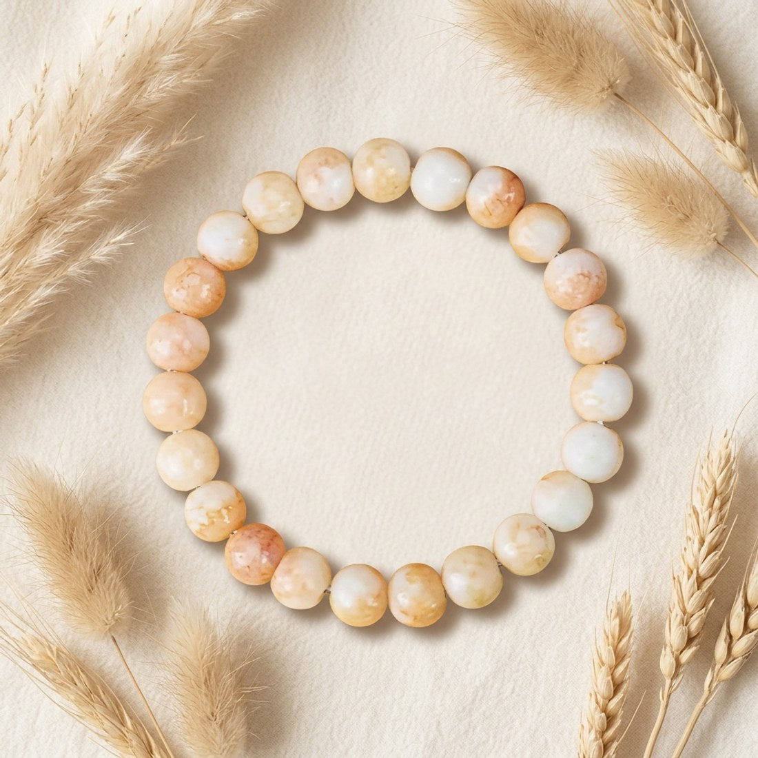 Citrine Quartz Beaded Bracelet