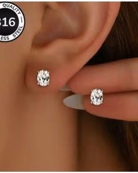Cubic Zirconia Stud Earrings