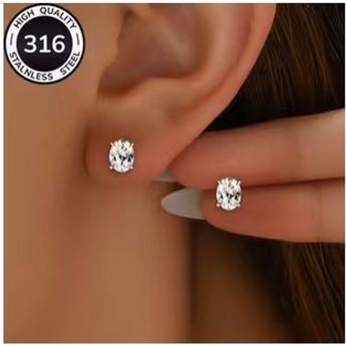Cubic Zirconia Stud Earrings