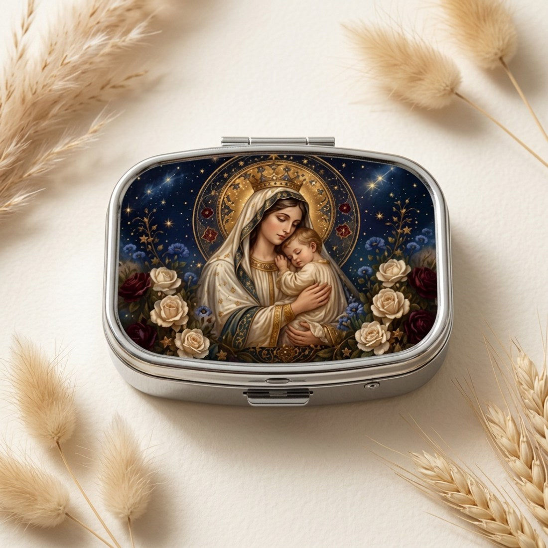 Madonna and Child Pill Box