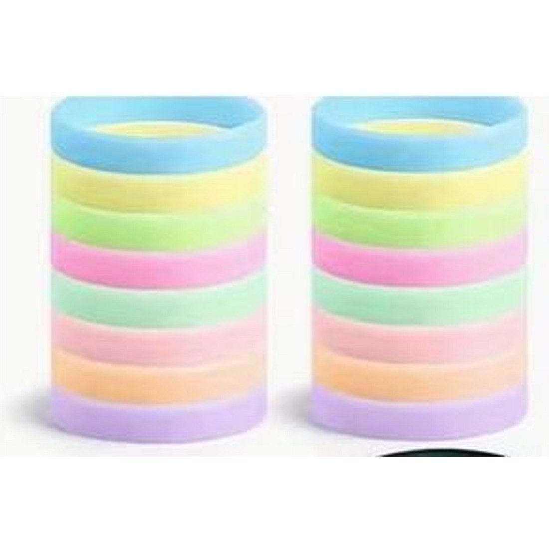 Glow-in-the-Dark Silicone Rings (8pc)