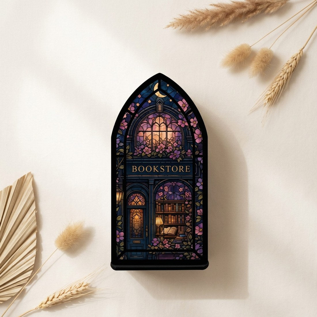 Stained Glass Bookstore Book Stand