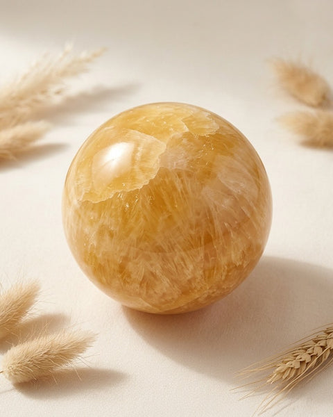 Yellow Calcite Crystal Ball 2.8-3.2cm