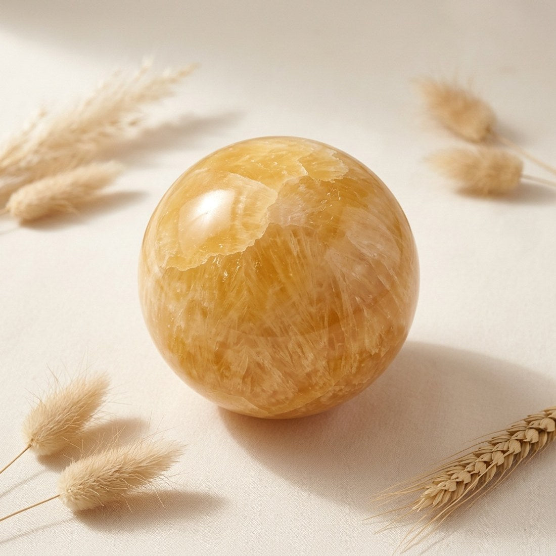 Yellow Calcite Crystal Ball 2.8-3.2cm