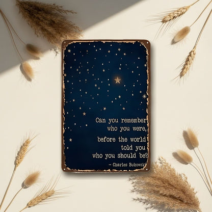 Starry Night Quote Wooden Wall Sign