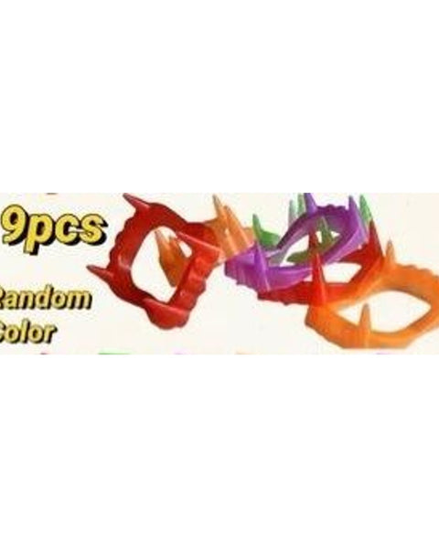 19pc Neon Halloween Vampire Fang Masks Party Favours Random Colours