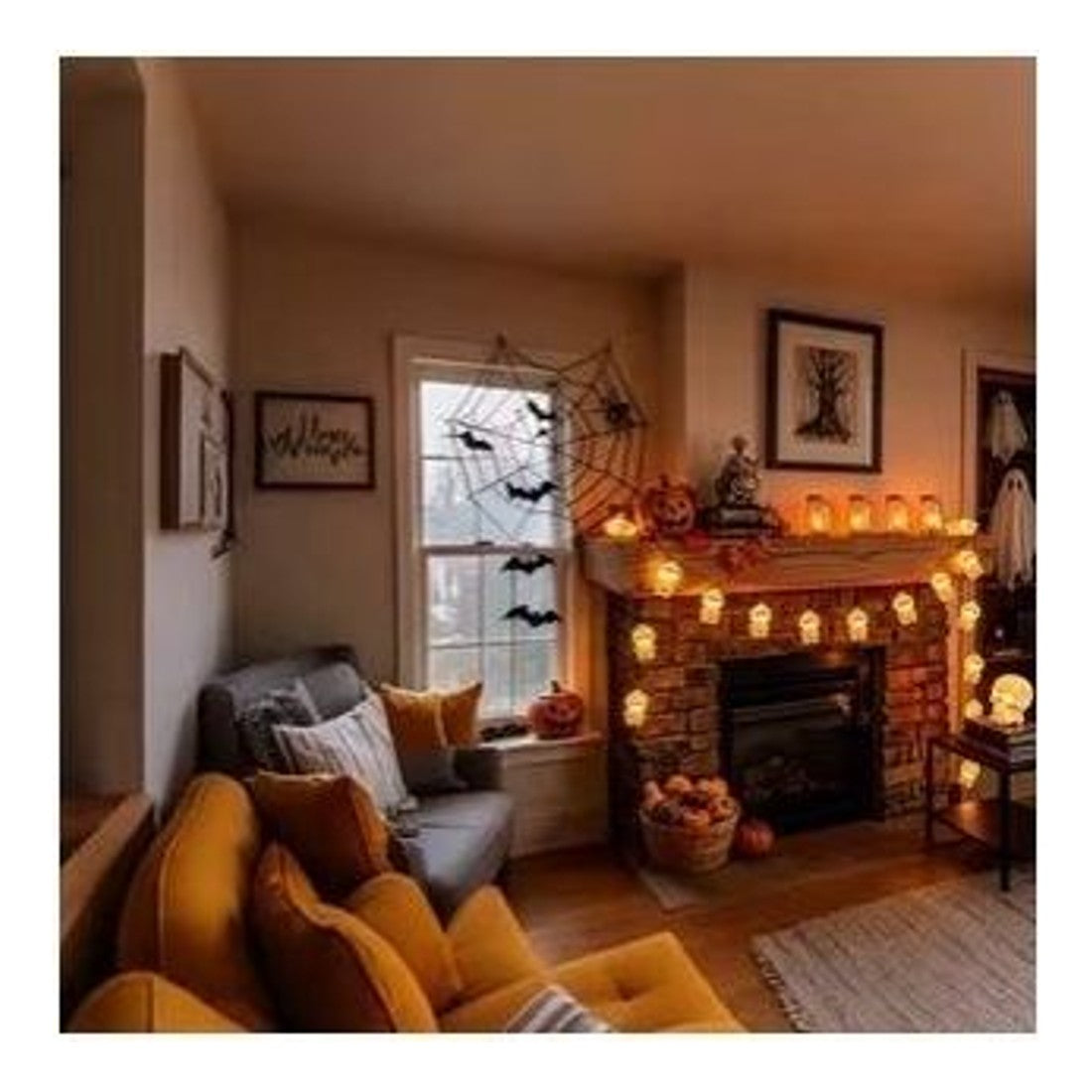 Halloween Mummy String Lights 10 LED Warm White Battery Party Decoration