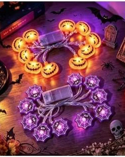 Halloween Pumpkin String Lights (2pc, 150cm)