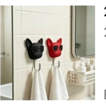 Sunglass Dog Wall Hooks 2pc No-Drill