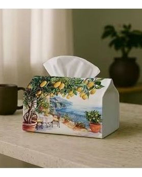 Modern Classic Landscape Art Tissue Box Cover Holder 18x11x13cm