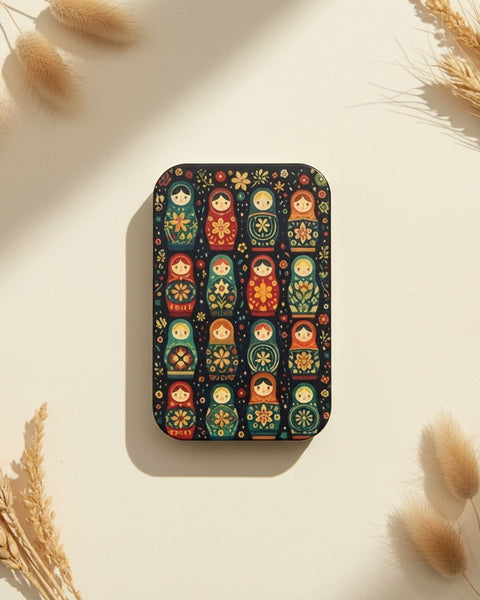 Russian Matryoshka Flip-Top Tin 95x60mm