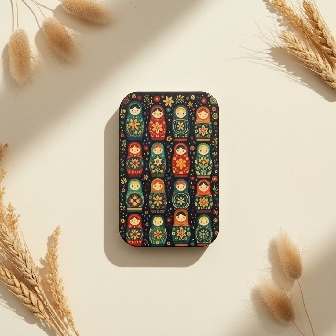 Russian Matryoshka Flip-Top Tin 95x60mm