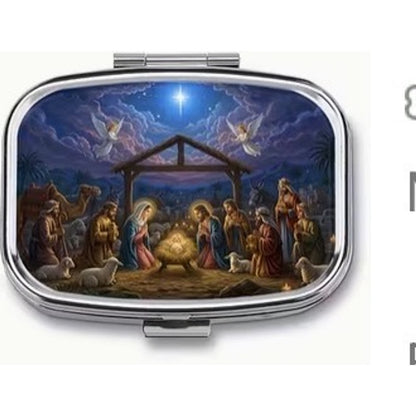 Nativity Birth Scene Pill Box