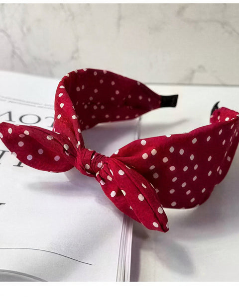 Bowknot Polka-Dot Hairband