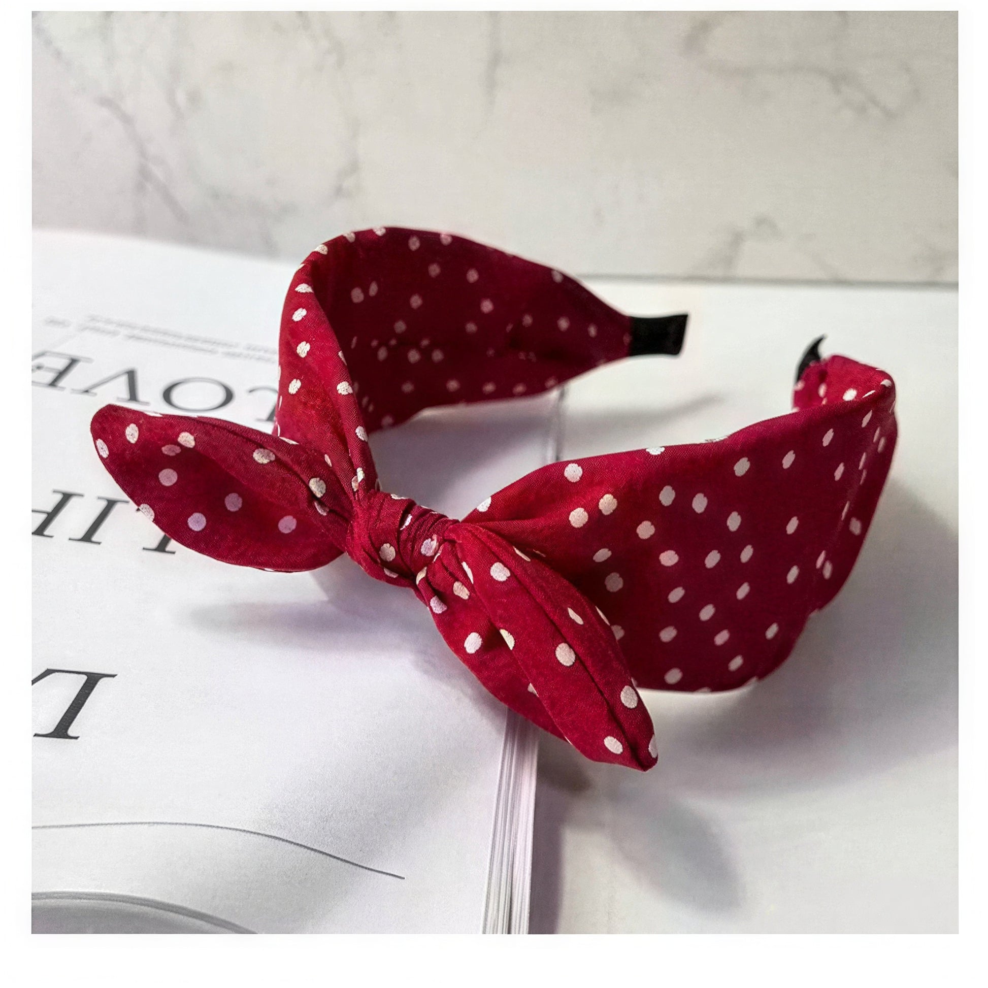 Bowknot Polka-Dot Hairband