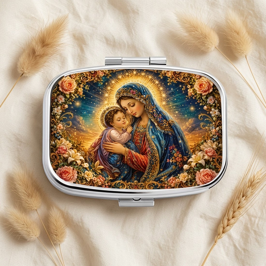 Lush Flowers Madonna Pill Box