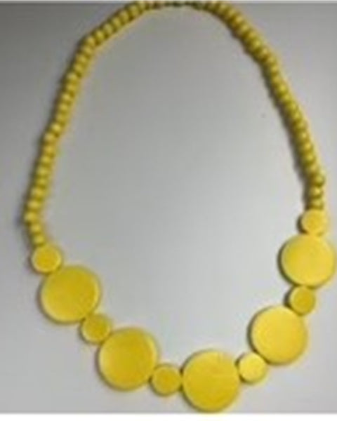 Bohemian Wood Bead Necklace