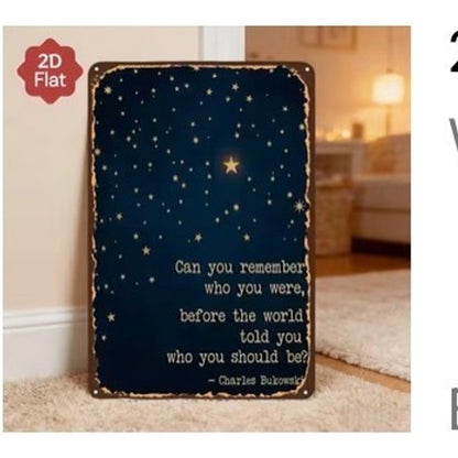 Starry Night Quote Wooden Wall Sign