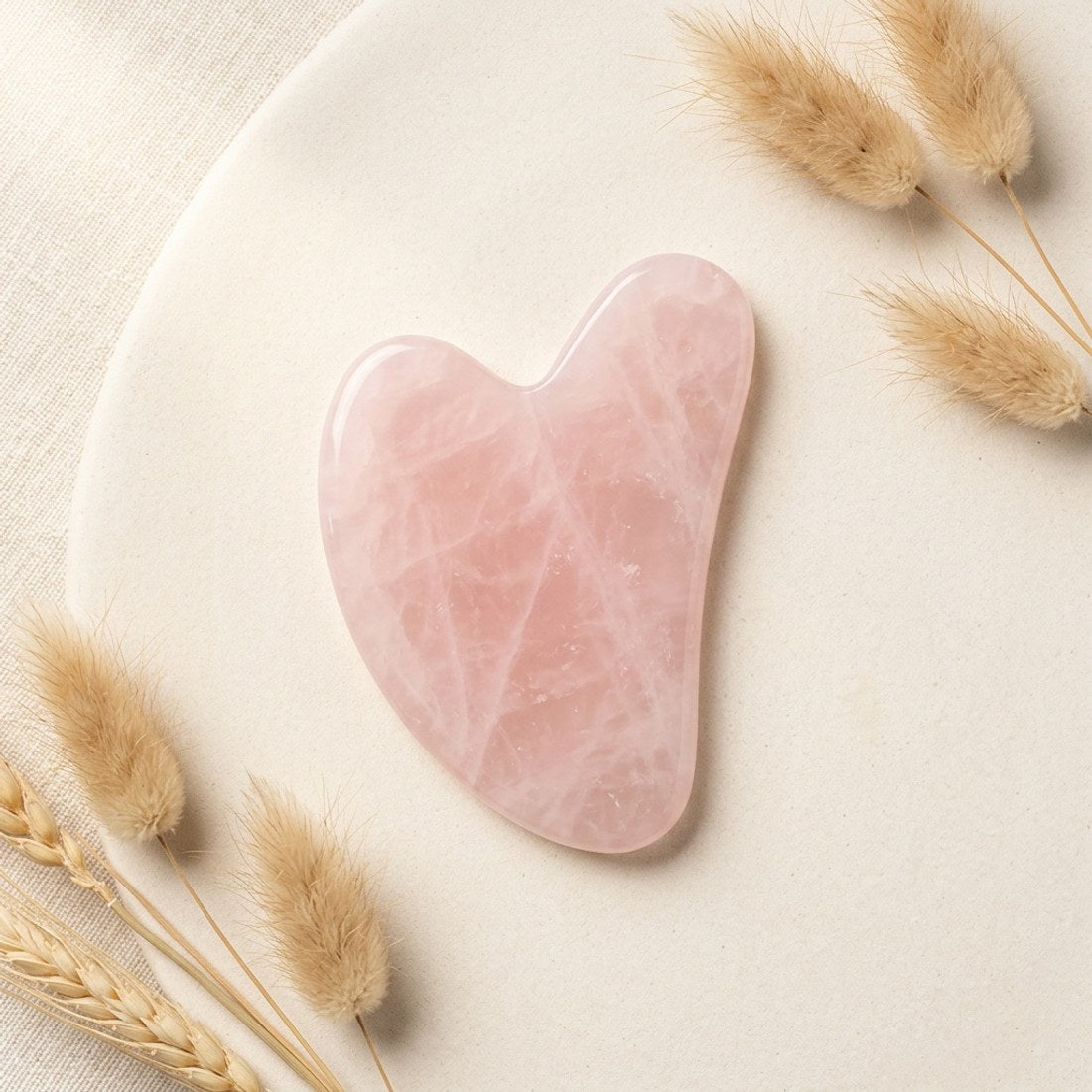 Heart Shape Gua Sha Facial Massager Body Contour Tool Rose Skincare Beauty