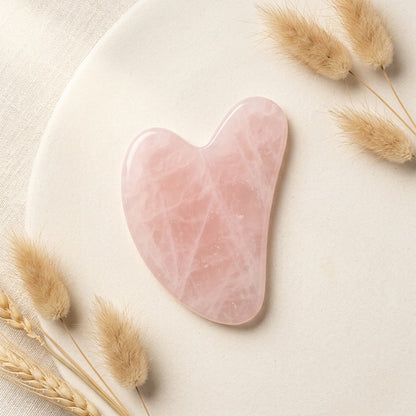 Heart Shape Gua Sha Facial Massager Body Contour Tool Rose Skincare Beauty