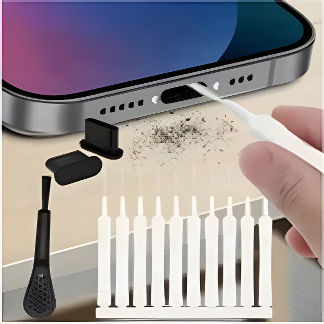 Multifunctional Phone Port Cleaning Kit 13pc