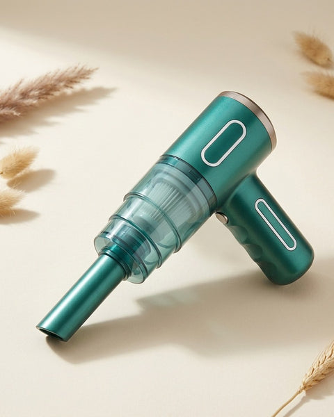 Cordless Handheld Car Vacuum Rechargeable Portable Mini Vac Auto Home Green