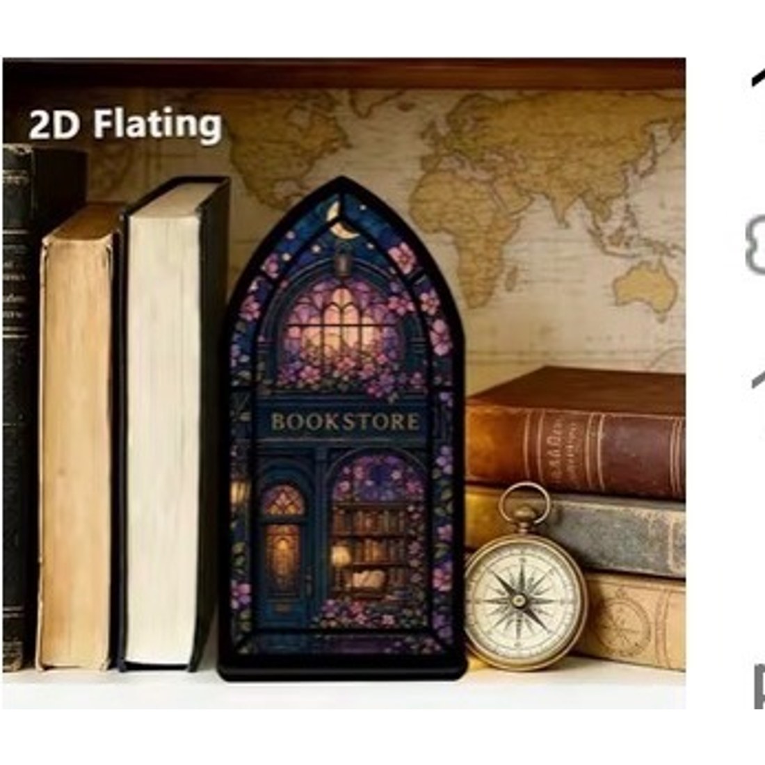 Stained Glass Bookstore Book Stand