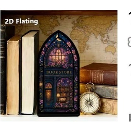 Stained Glass Bookstore Book Stand