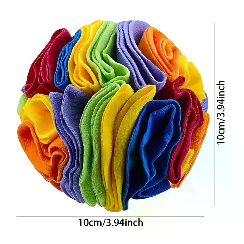 Snuffle Puzzle Dog Ball — Calming Enrichment Toy