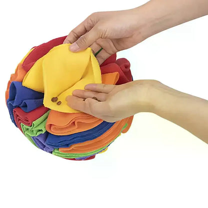Snuffle Puzzle Dog Ball — Calming Enrichment Toy