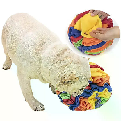 Snuffle Puzzle Dog Ball — Calming Enrichment Toy