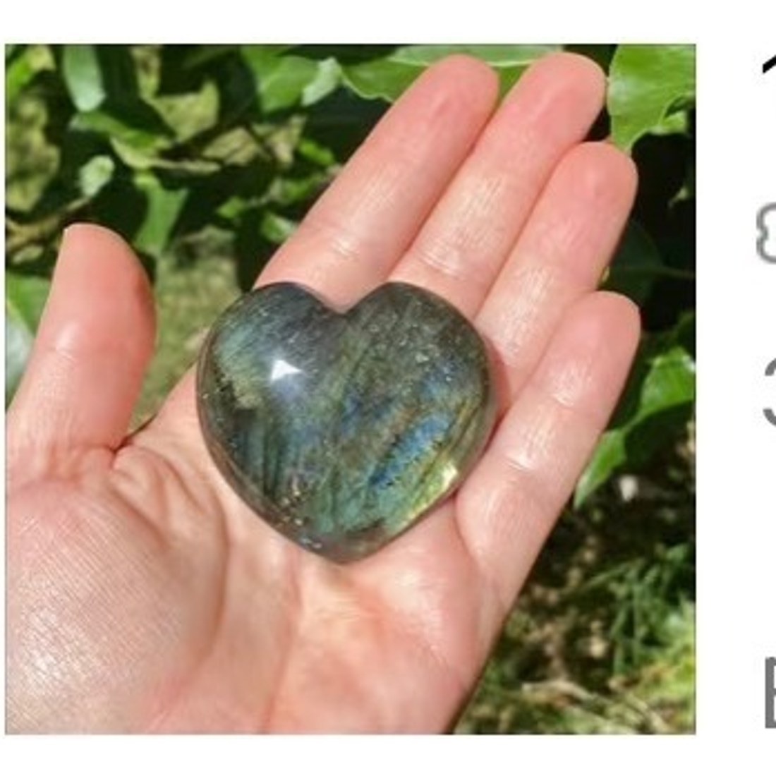Labradorite Heart 30-80g