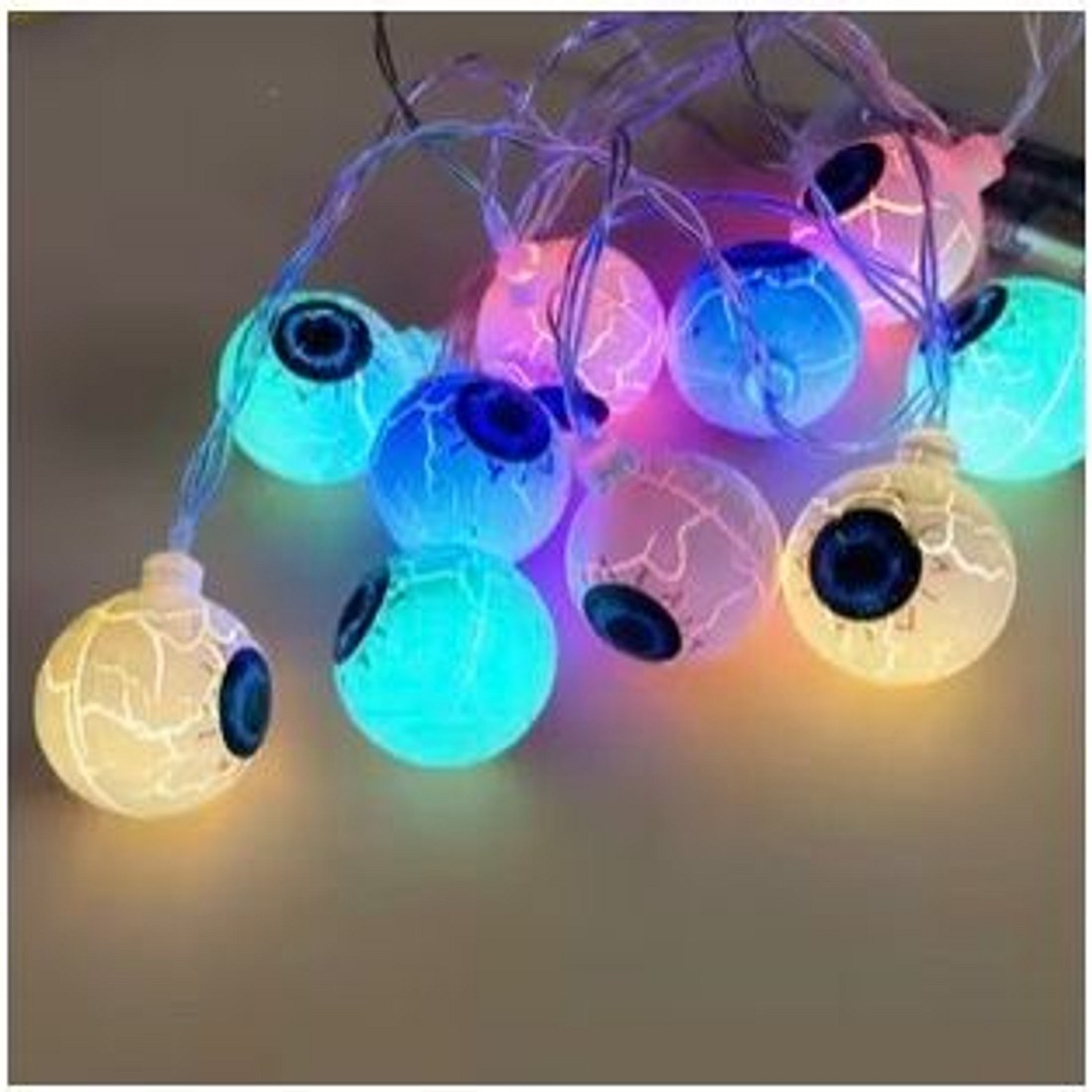 Halloween Eyeball Ball String Lights (200cm, Multi)