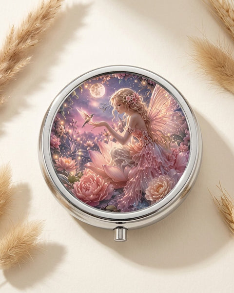 Moonlit Sprite Round Pill Box 5cm
