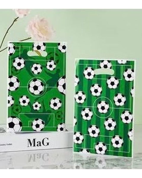 30pc Soccer Football Party Gift Bags Loot Bags 16.5x25cm