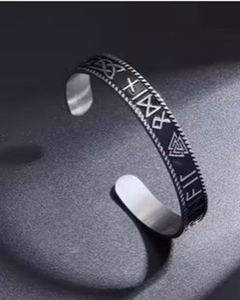 Norse Rune Cuff Bracelet
