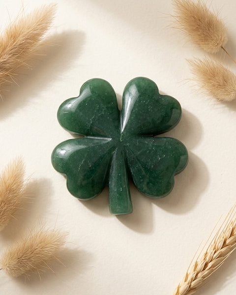 Green Aventurine Four Leaf Clover 5cm